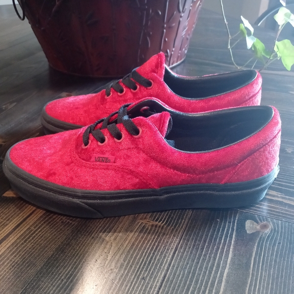 ❤Royal Red Velvet VANS❤ - Picture 6 of 8